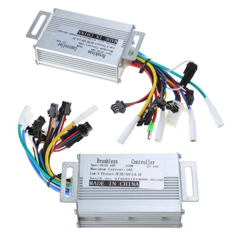 36В/48В 350Вт BLDC Контроллер Электросамоката Электровелосипеда Бесколлекторный Драйвер Скорости и ЖК-Дисплей Один Комплект Отличная Производительность