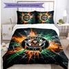 Venezia FC Football Printed 3 Pieces Bedding Set, Comfortable Skin Friendly Bedroom Duvet Cover Set