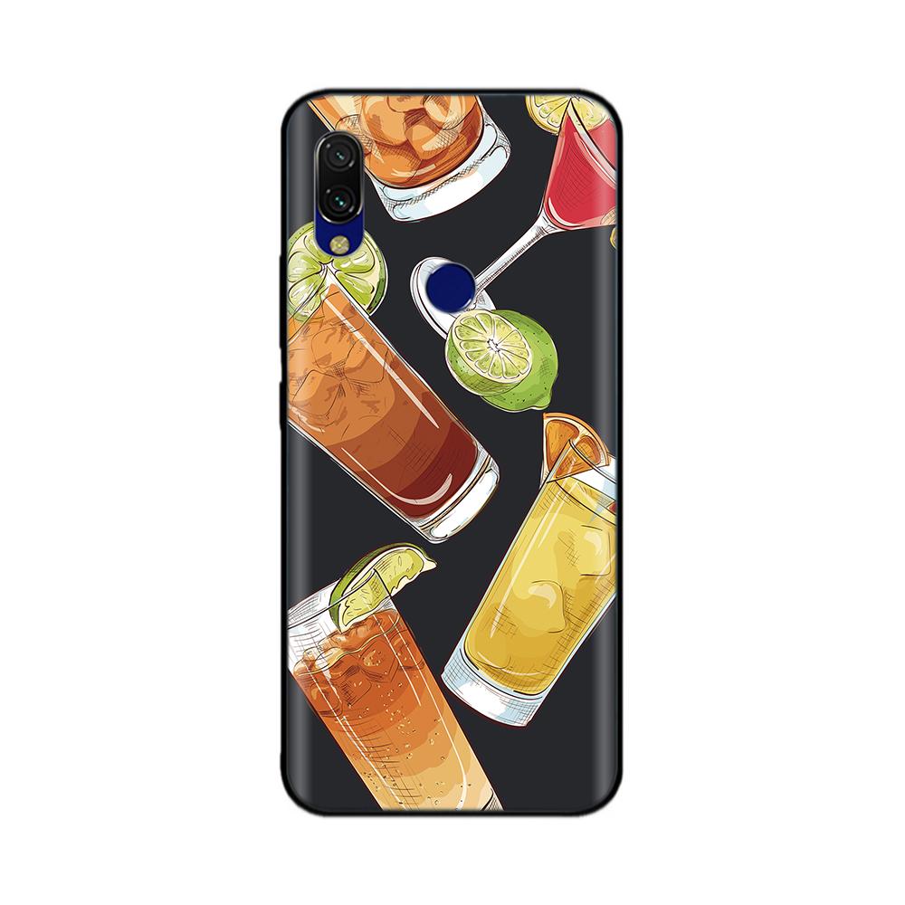 Для Xiaomi Redmi 7 Чехол Redmi7 Черный Силиконовый Бампер Мягкий ТПУ Чехол для Телефона Обложка Для Xiaomi Redmi Note 7 Pro Note7 Чехол Funda Coque