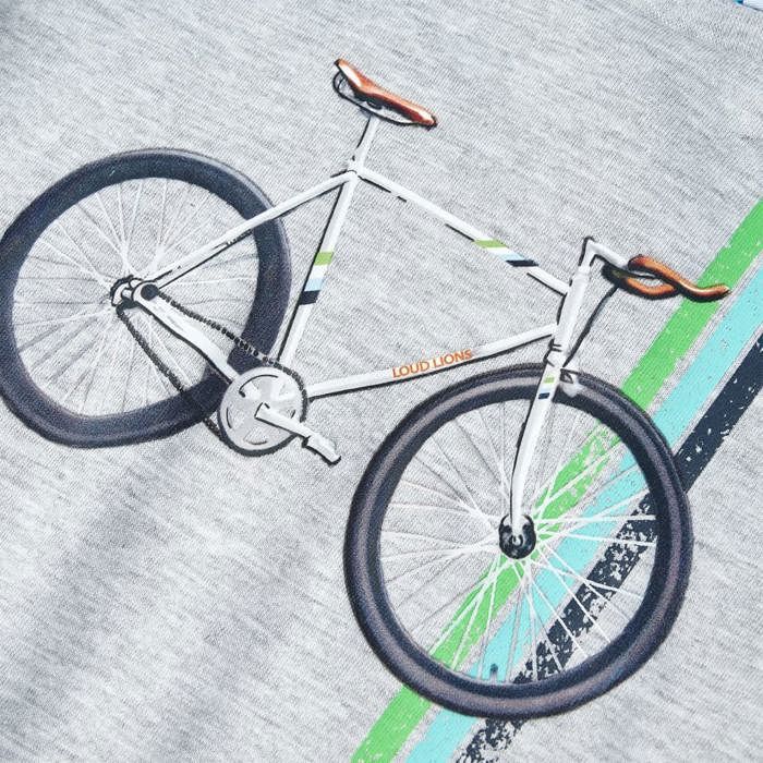 T-shirt pour enfants avec manches courtes gris 92/104/116/128/140