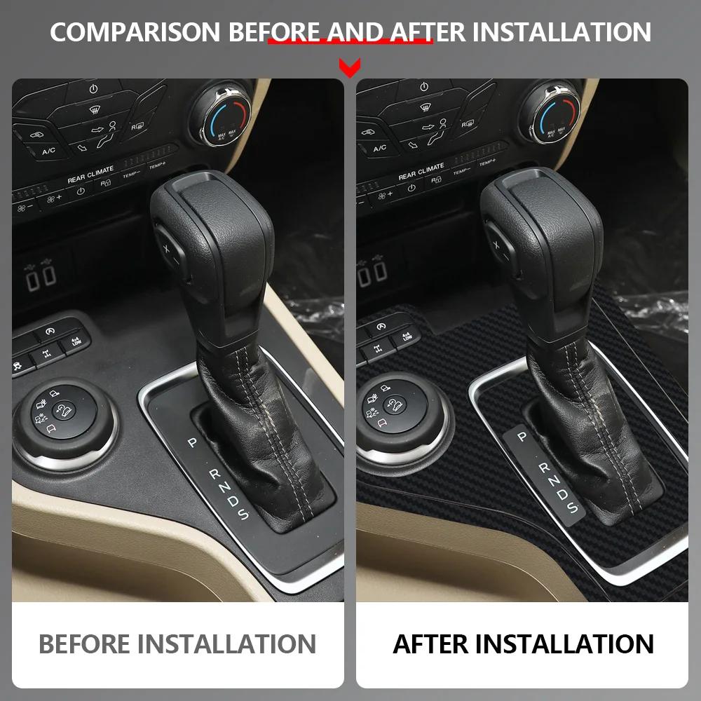 For Ford Ranger 2015 - 2025 Everest 2015 - 2025 LHD Gear Shift Panel Sticker Center Console Decal Stickers Interior Accessories