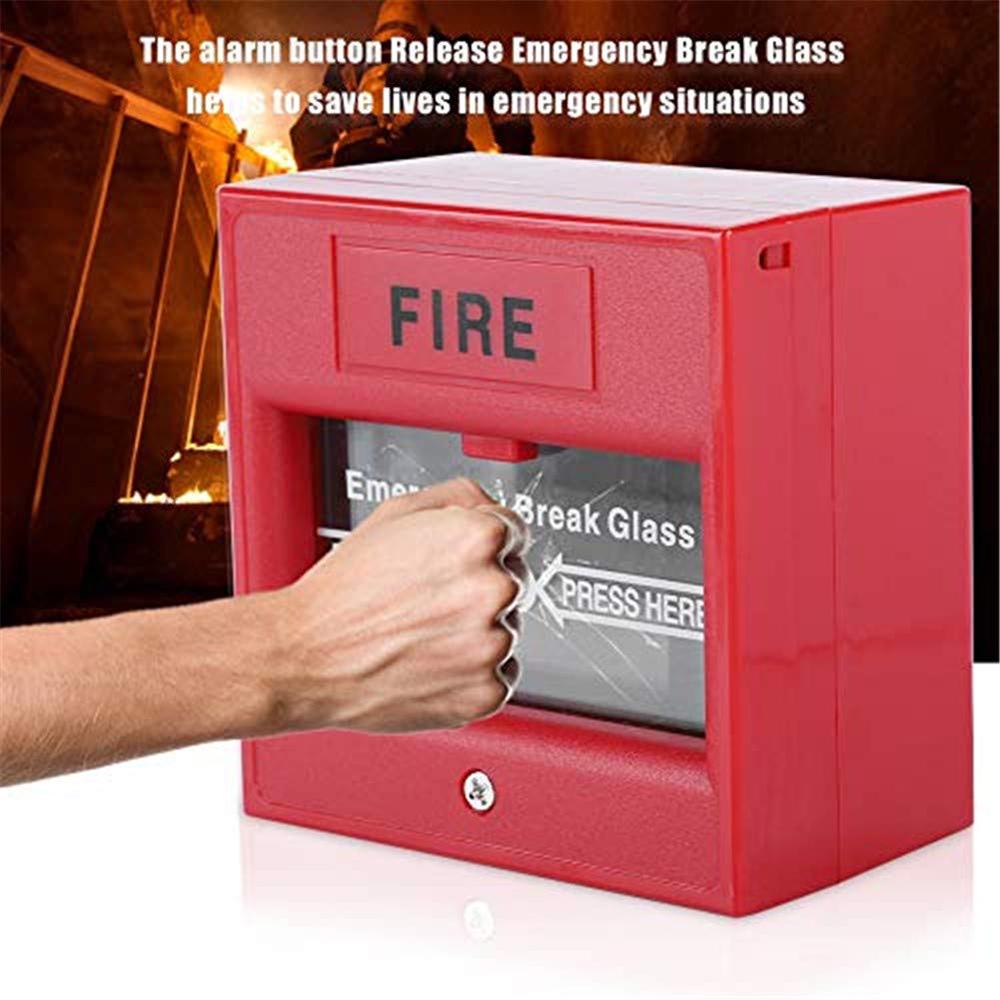 Emergency Door Release Glass Break Alarm Button Fire Alarm Swtich Break Glass Exit Release Switch