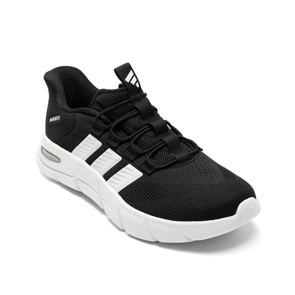 adidas Cloudfoam Амортизация Дышащие Легкие Низкие Ходьба Обувь Унисекс Черный Белый KJ5916