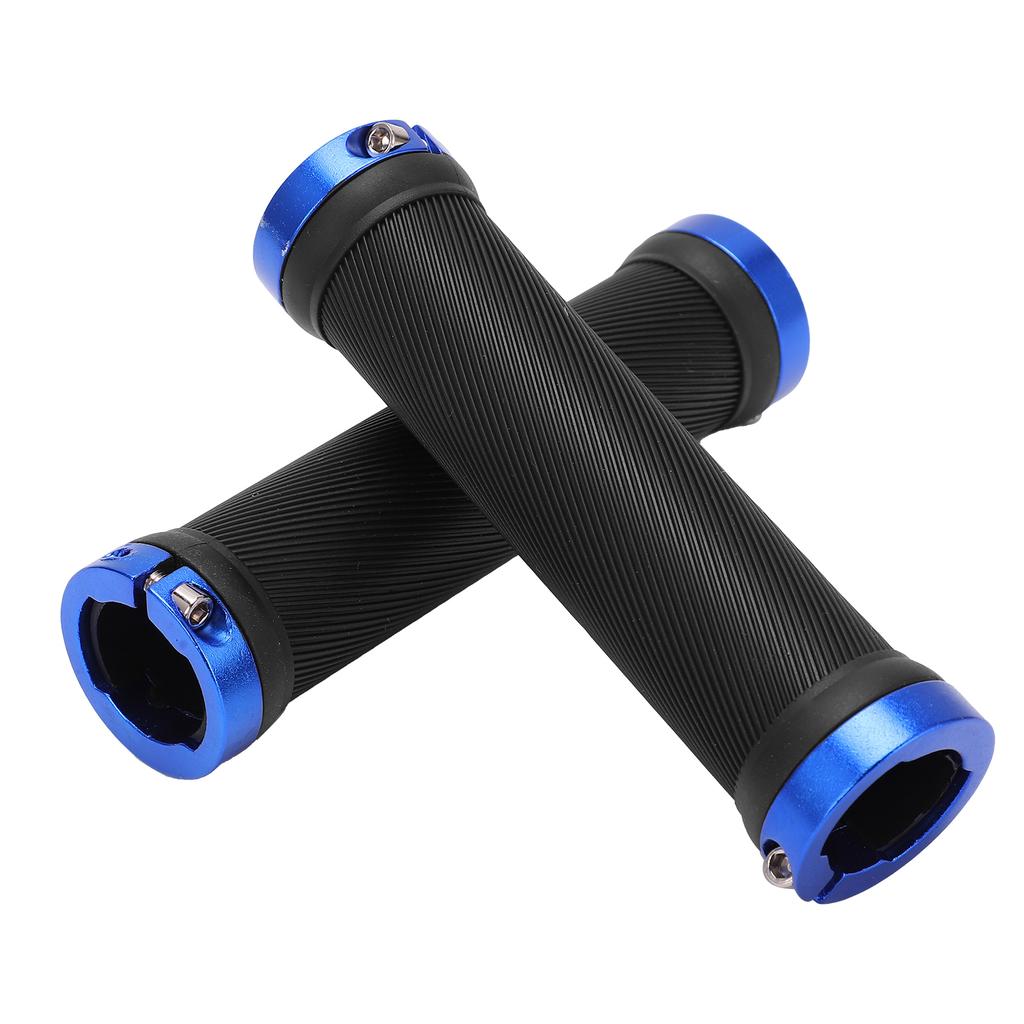 Велосипедные ручки Защита окружающей среды Противоскользящие Износостойкие Велосипедные рули для езды на велосипедеСиний