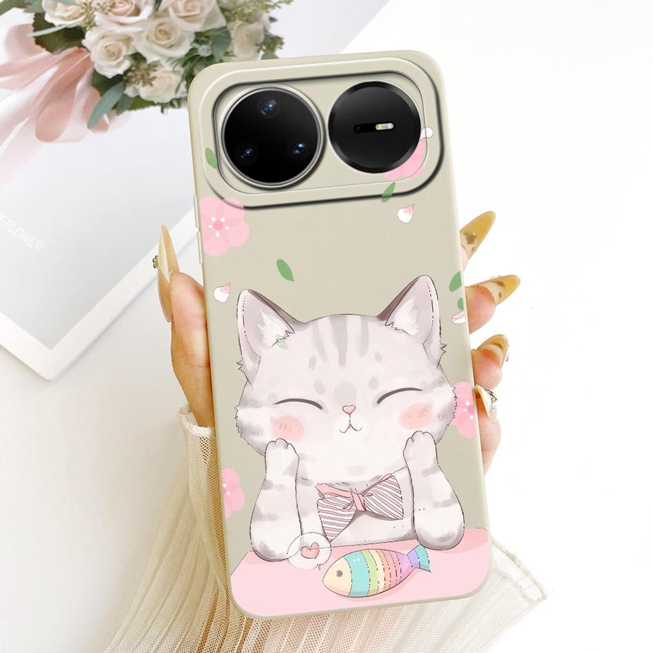 For Huawei Nova 15 Pro 15 15Ultra 2026 Cute Cat Flower Cartoon Phone Case For Huawei Nova15 15Pro Soft Silicone Covers Bumpers