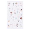 Stickers floraux - Couleurs terre - 80 pièces