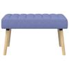 Channel Tufted Bench Denim Blue 80 x 40 x 46 cm Fabric