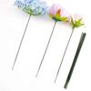 100Pcs DIY Handmade Flower Stem Iron Wire Green Rose Stem Simulation Plant Stem  Wedding Celebration