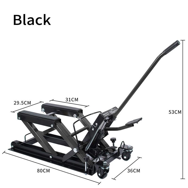 Hydraulic Motorcycle Lift Stand 680kg Capacity Portable Scissor Jack Hoist Platform for Bike Repair & Maintenance