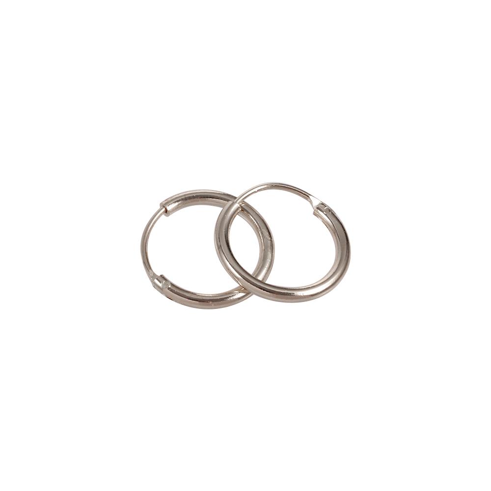 Women Silver Punk Style 3 Size Geometric Round Earring Hip-Hop Hoop Earrings Fashion Jewelry