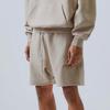 Fear of God Essentials Коричневые спортивные шорты унисекс с вышивкой букв и кулиской, американские, тяжелый вес FOG-FW19-1