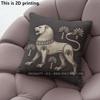 Vintage Lion Luxury Throw Pillow Covers Pattern Cushion Cover Suitable for Sofa Bedroom Car Pillow Cover