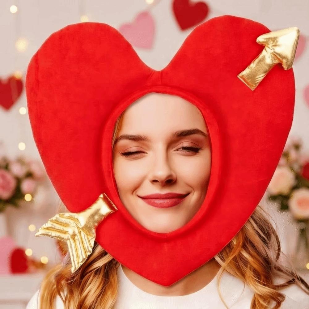 Warm Cupid's Arrow Hat Creative Pullover Hat Kids Toys Gifts Heart Shaped Hat Holiday Celebration