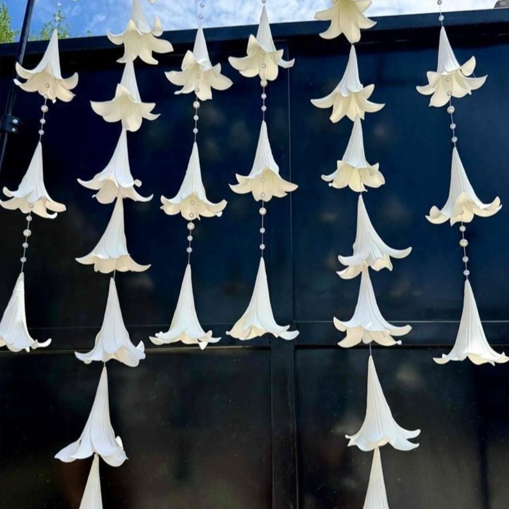 5pcs Elegant Hanging Flower Head Realistic Fake Flowers Artificial EVA Flower  Engagement Ceremony