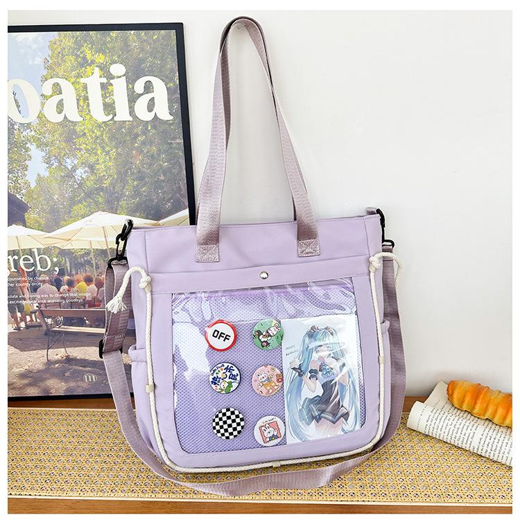 Простая прозрачная сумка для отдыха от боли, большая вместимость, сумка через плечо для отдыха и поездок на работу, универсальная сумка через плечо