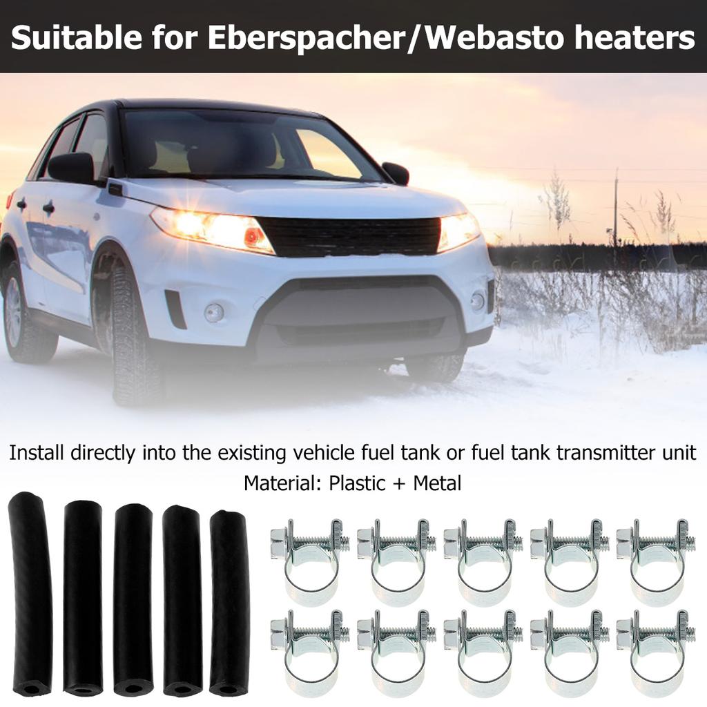 Fuel Tank Standpipe Kit Parking Heater Fuel Line Kit for Eberspacher/ Webasto Heater Diesel Heater Standpipe Fuel Hose Clip Kit
