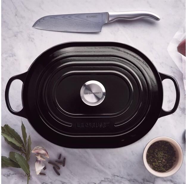 Le Creuset Signature Oblong Roasting Pan Black Matte 3.4 L (21112310000430)