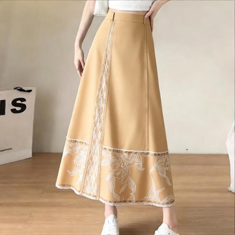 ZANZEA Женские повседневные элегантные длинные летние юбки свободного кроя с принтом