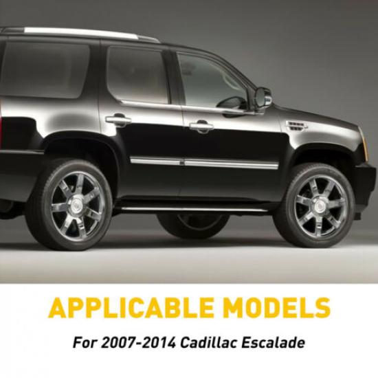 Для 2007-2014 Cadillac Escalade/ESV/EXT Внедорожник 4 шт. Черные стойки кузова Накладки на двери