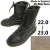 Dr.Martens Кожаные ботинки на шнуровке с 10 отверстиями Черные Размер 22.0-23.0 Сделано в Англии(ИСПОЛЬЗОВАЛ)