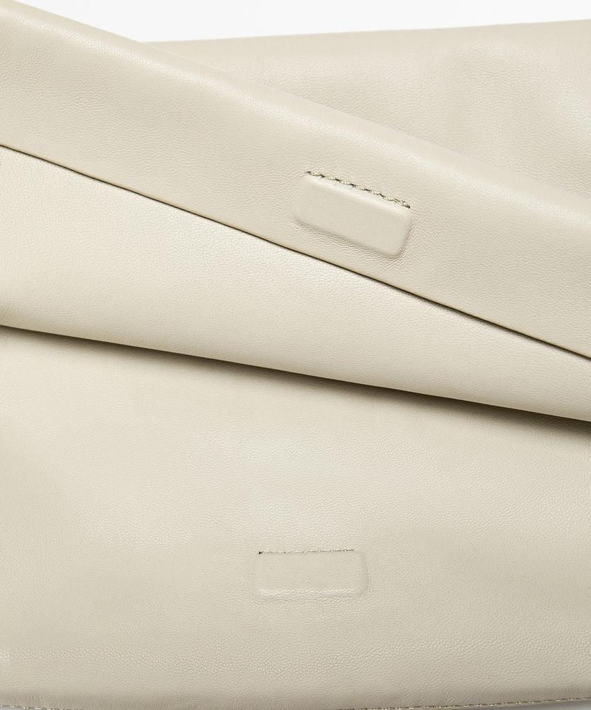 Massimo Dutti Napa Leather Stitch Detail Crossbody Bag