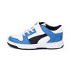 Rebound Layup Lo Comfortable Low Top Kids Basketball Shoes Kids Sneaker White Blue Black 370492-06