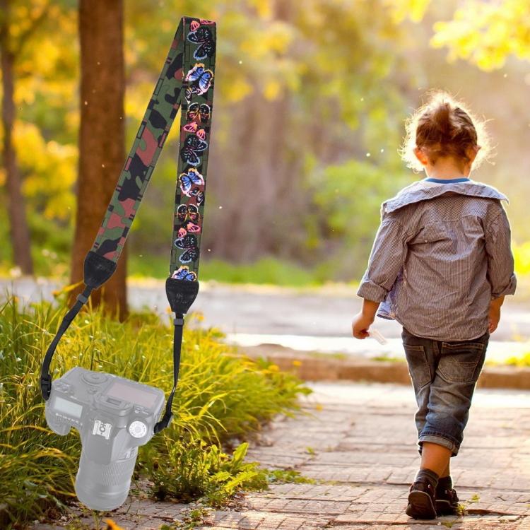 PULUZ Ретро Этнический стиль Многоцветная серия Бабочки Плечевой ремень для камеры Ремешок для зеркальных/DSLR камер