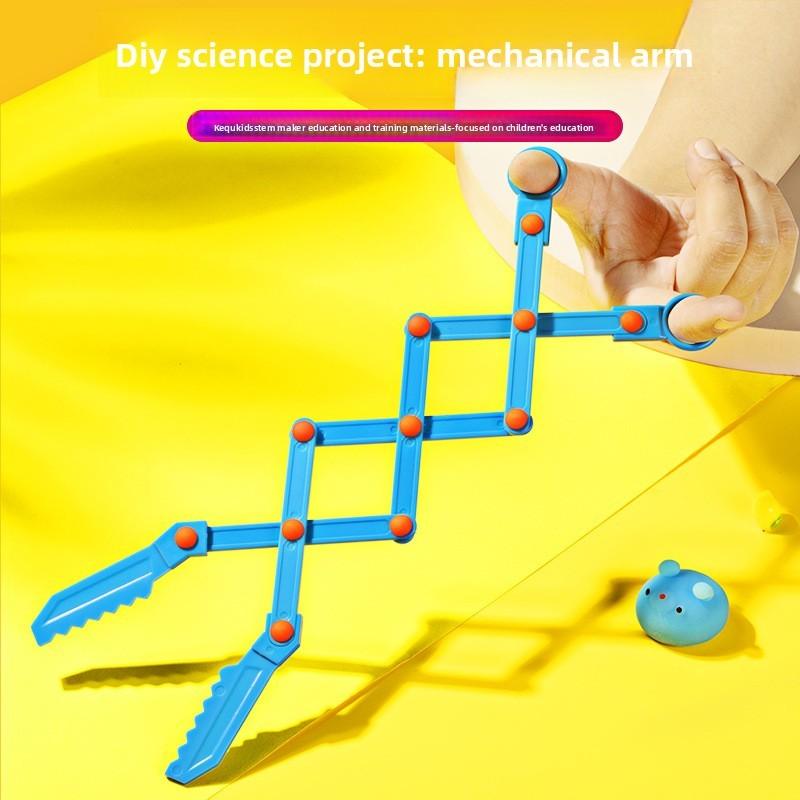 Научный Эксперимент Механическая Рука Stem Diy Образовательная Игрушка Для Детей Домашнее Обучение