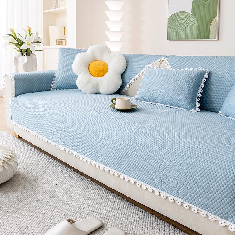 Summer Sofa Cushion Non-Slip Stain-Resistant Cool Feeling Sofa Cover High-Grade Feeling Sofa Towel Cover Cloth