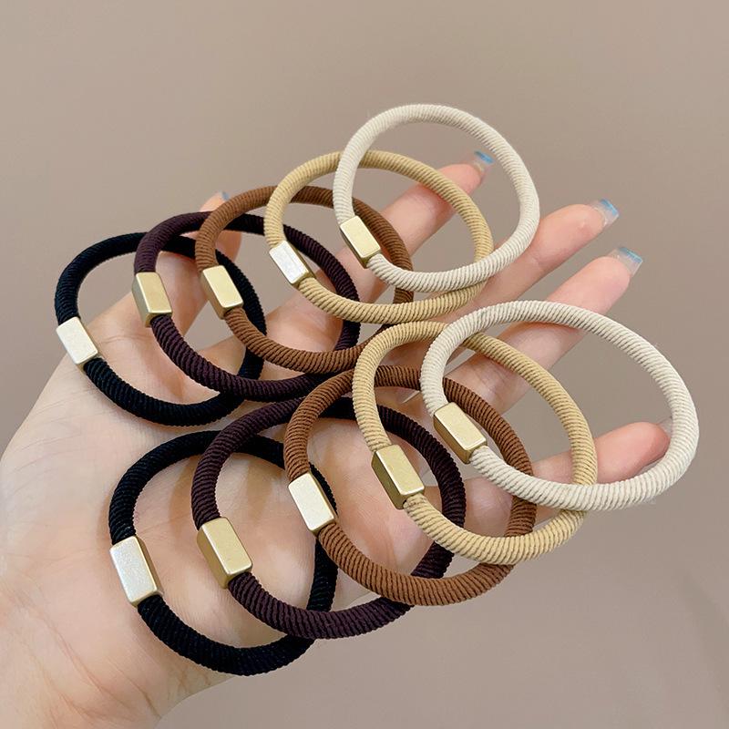 High Elasticity Hair Tie: Versatile Rubber Band Scrunchie for Women & Girls 2025
