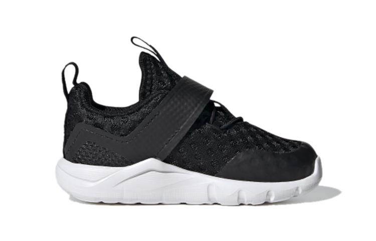 adidas Rapidafle Дышащие Низкие Кроссовки для Малышей Черные Младенцы и Малыши EF9753
