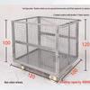 Heavy-Duty Folding Mesh Warehouse Cart