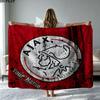1PC AFC Ajax Custom Name Patterned Flannel Blanket Suitable For All Seasons for Home Decor Warmth and Comfort Gifts Holiday Present