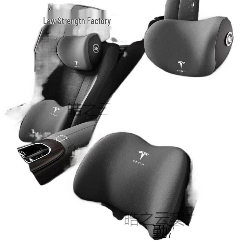 Tesla 3 Memory Foam Headrest & Lumbar Support by Lizhou