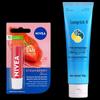Nivea Fruity Lip Balm and Longrich Snake Oil Hand Cream Set