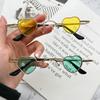 Мини маленькие очки мужские модные хип-хоп солнцезащитные очки маленькие любовь ретро смешные маленькие оправы глаз персонализированные солнцезащитные очки женские