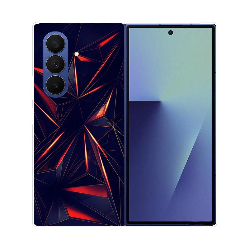 Чехол для Samsung Z Fold7 Прозрачный Жесткий ПК Складная Крышка для Samsung Galaxy Z Fold 7 6 5 4 3 Fold6 Ударопрочный Прозрачная Задняя Панель Funda