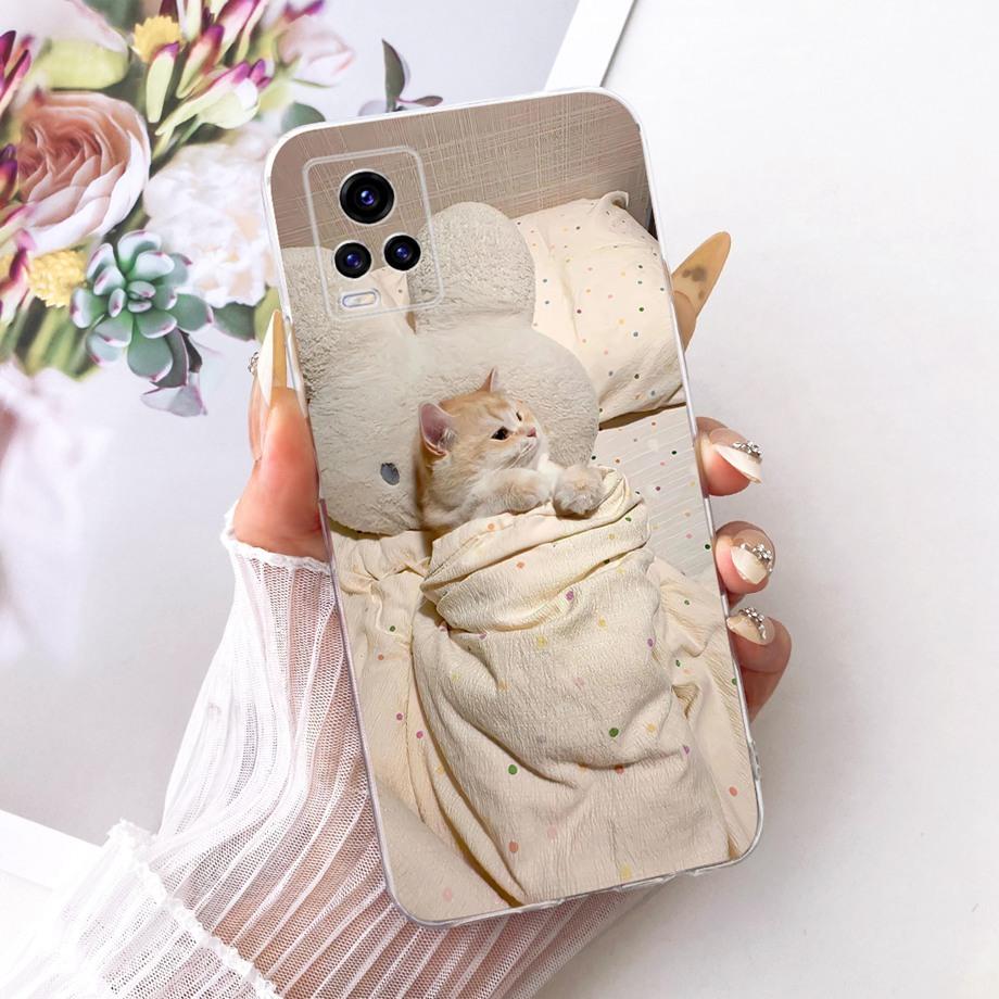 For Vivo V20 SE V2022 Vivo Y70 VivoV20 V2025 Phone Case Luxury Flower Butterfly Cartoon Bow Pattern Back Cover Soft TPU Silicone