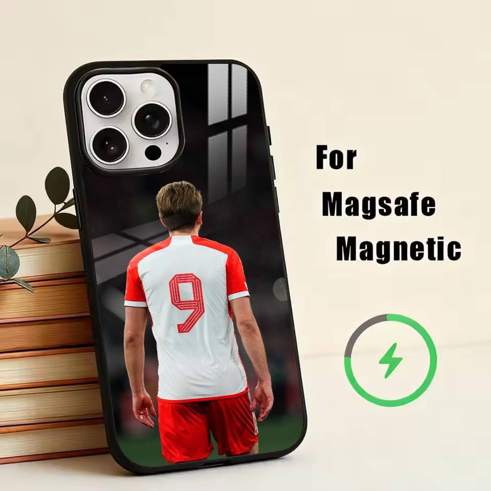 H-Harry K-Kane Phone Case For iPhone17,16,15,14,13,12,11 Plus,Pro Magnetic For Magsafe Wireless Charging