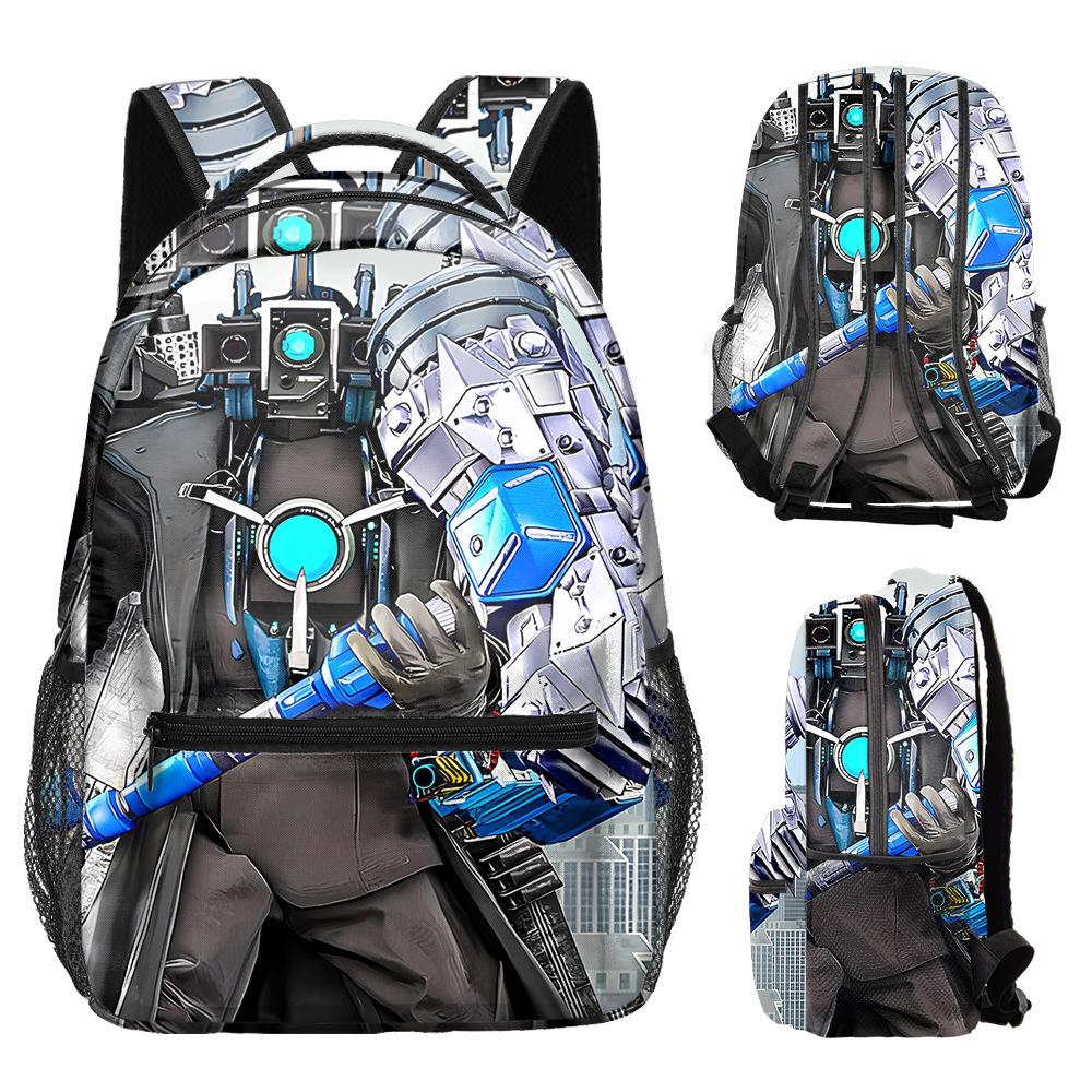Cartoon Full-Print Backpack For Primary And Secondary School Students, Children'S Burden Reduction Backpack, Large-Capacity Schoolbag, New