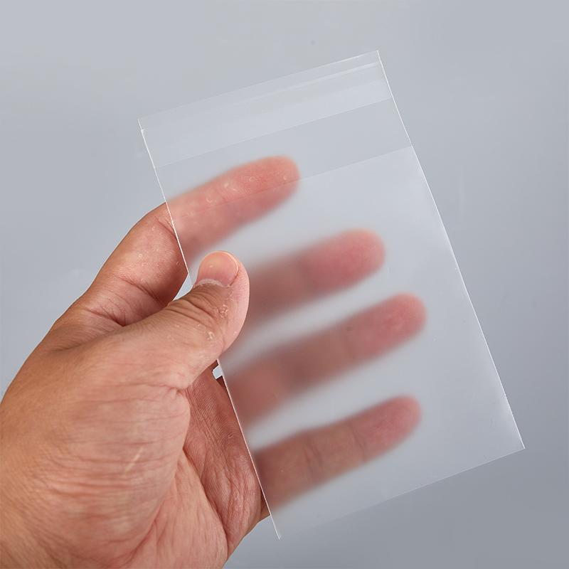 50Pcs Frosted Transparent Card Sleeve Storage Bag Card Photo Protector Trading Cards Shield Cover Packing Bag Ziplock Bag