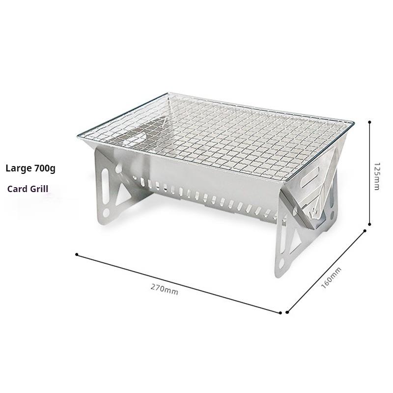 Detachable Stainless Steel Mini Small Grill Portable Outdoor Barbecue Grill Assembly Grill