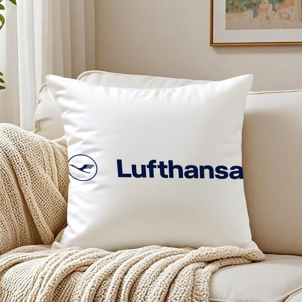 Чехол для подушки с авиационной тематикой Lufthansa Наволочка Антипылевой клещ Декор гостиной дивана Подушка Комната