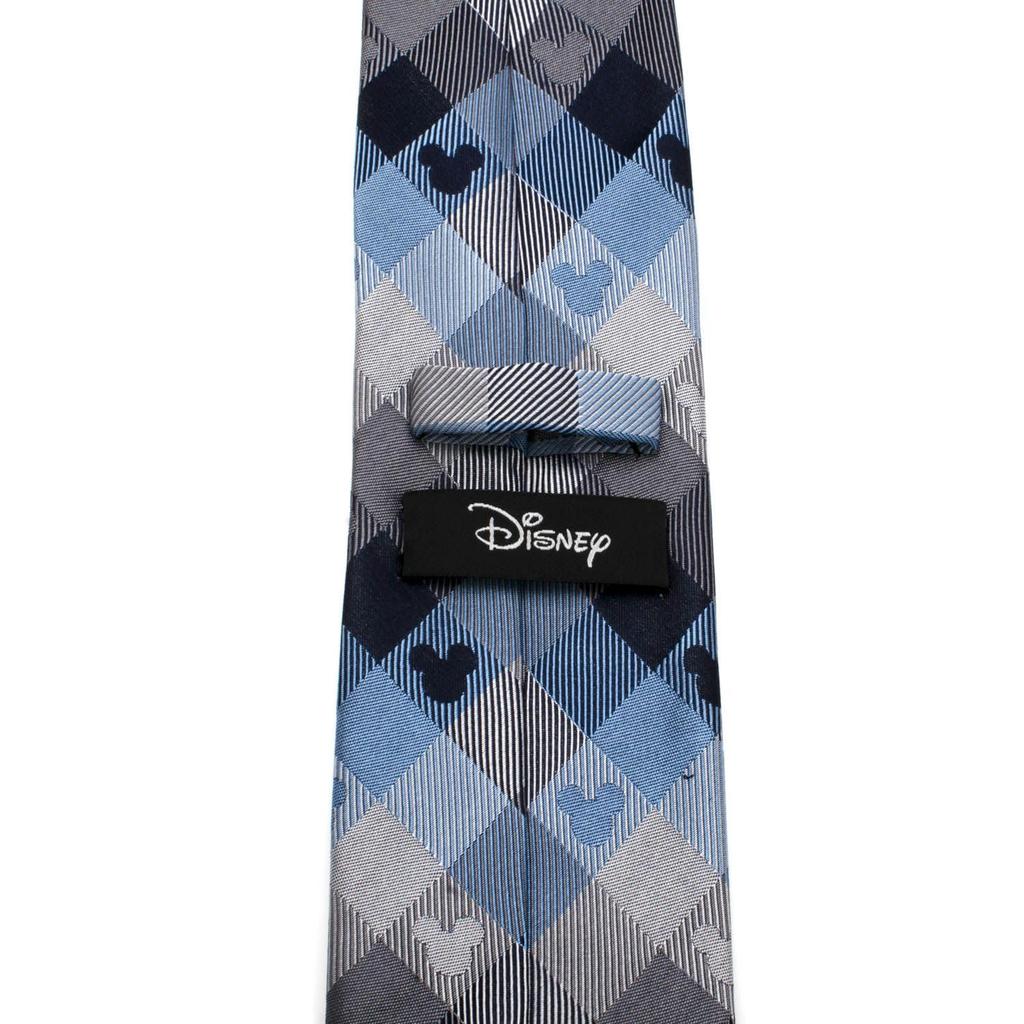 Cufflinks Mickey Mouse Blue Plaid Tie (dn-mpld2-bl-tr)