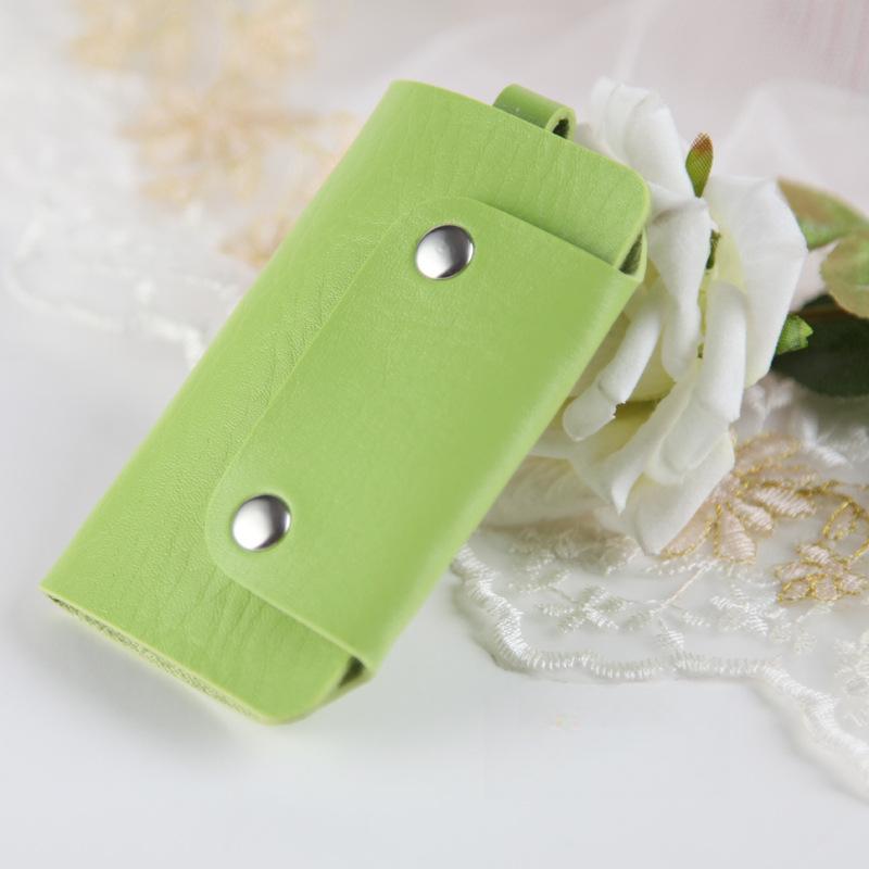Fashion Gifts Keys Holder Organizer Manager Patent Leather Buckle Key Wallet Case Car Keychain CLE