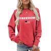 Women's Fashionable Casual Round Neck Loose Long Sleeved Printed Sweatshirt