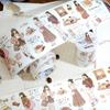 1 рулон Наклейки-ленты с персонажами-девочками из мультфильмов, Художественный дизайн для ручного учета DIY и украшения дневника