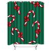 TU Christmas Shower Curtain Festive Holiday Decor Holiday Bathroom Set Merry Christmas Pattern Waterproof Fabric Backdrop