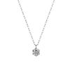 S925 Sterling Silver Necklace with Moissanite Six-Claw Pendant – Elegant, Versatile Light Luxury Clavicle Chain