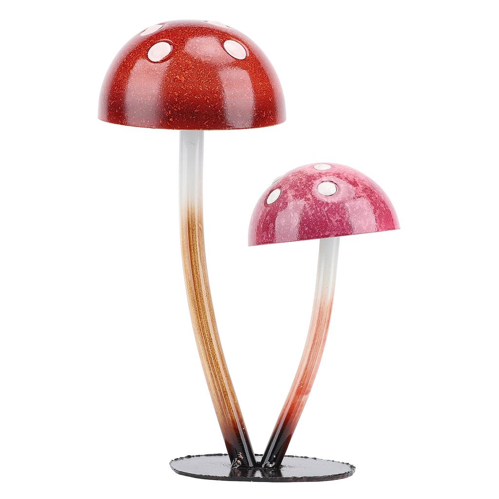 Mushroom Outdoor Decor Iron Multifunctional Mushroom Yard Decoration for Patio Lawn